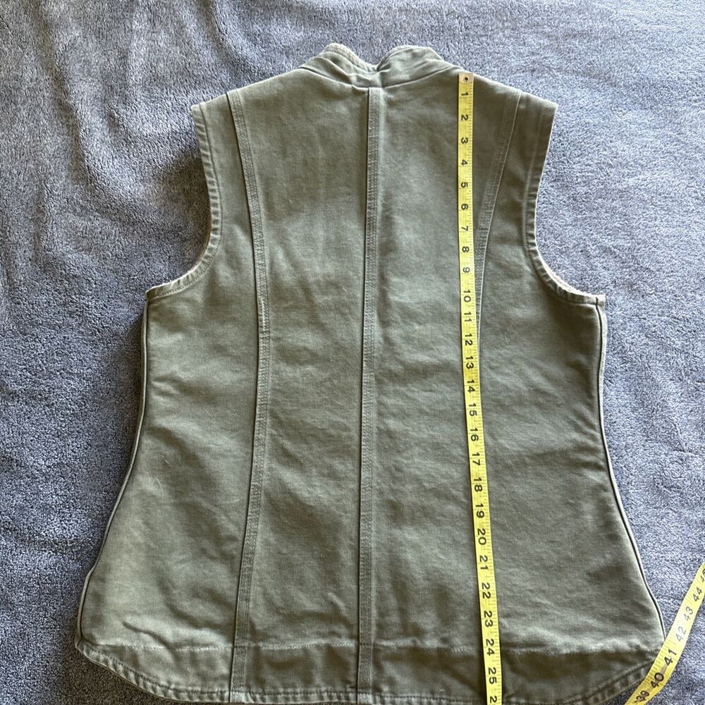 Carhartt Lined Vest Olive/Army Green, Woman’s Size M - Picture 7 of 7